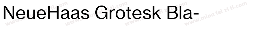 NeueHaas Grotesk Bla字体转换
